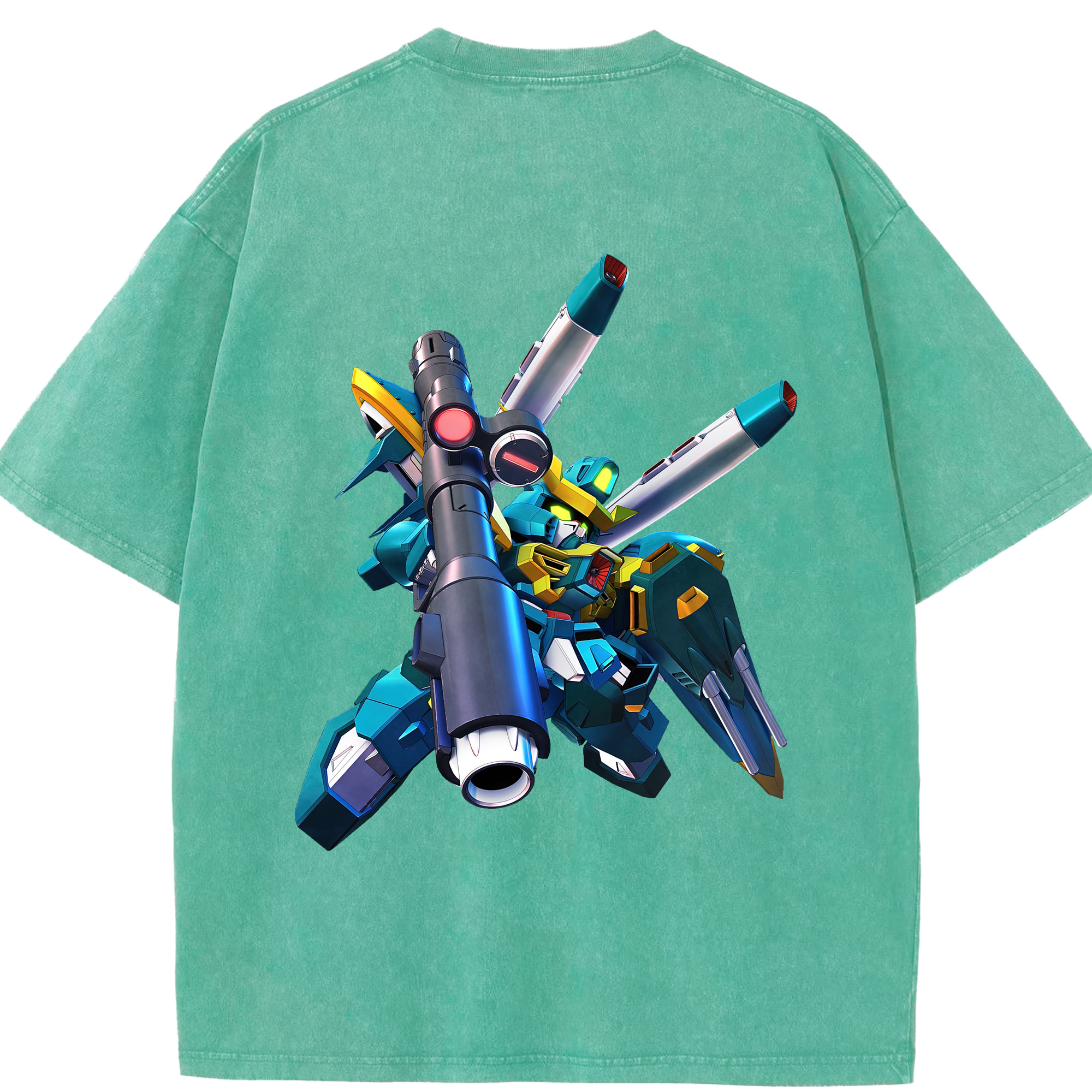 （画像用） 機動戦士ガンダム Mobile Suit Gundam 綿100% ヴィンテージ風 半袖Tシャツ（背面プリント）